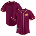 Central Michigan Chippewas Lightweight Baseball Jersey - Maroon