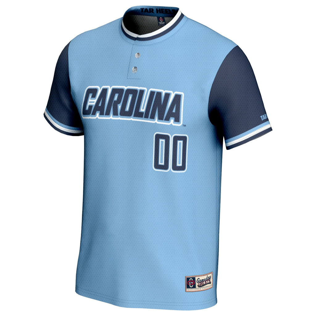 North Carolina Tar Heels NIL Pick-A-Player Softball Lightweight Jersey - Carolina Blue