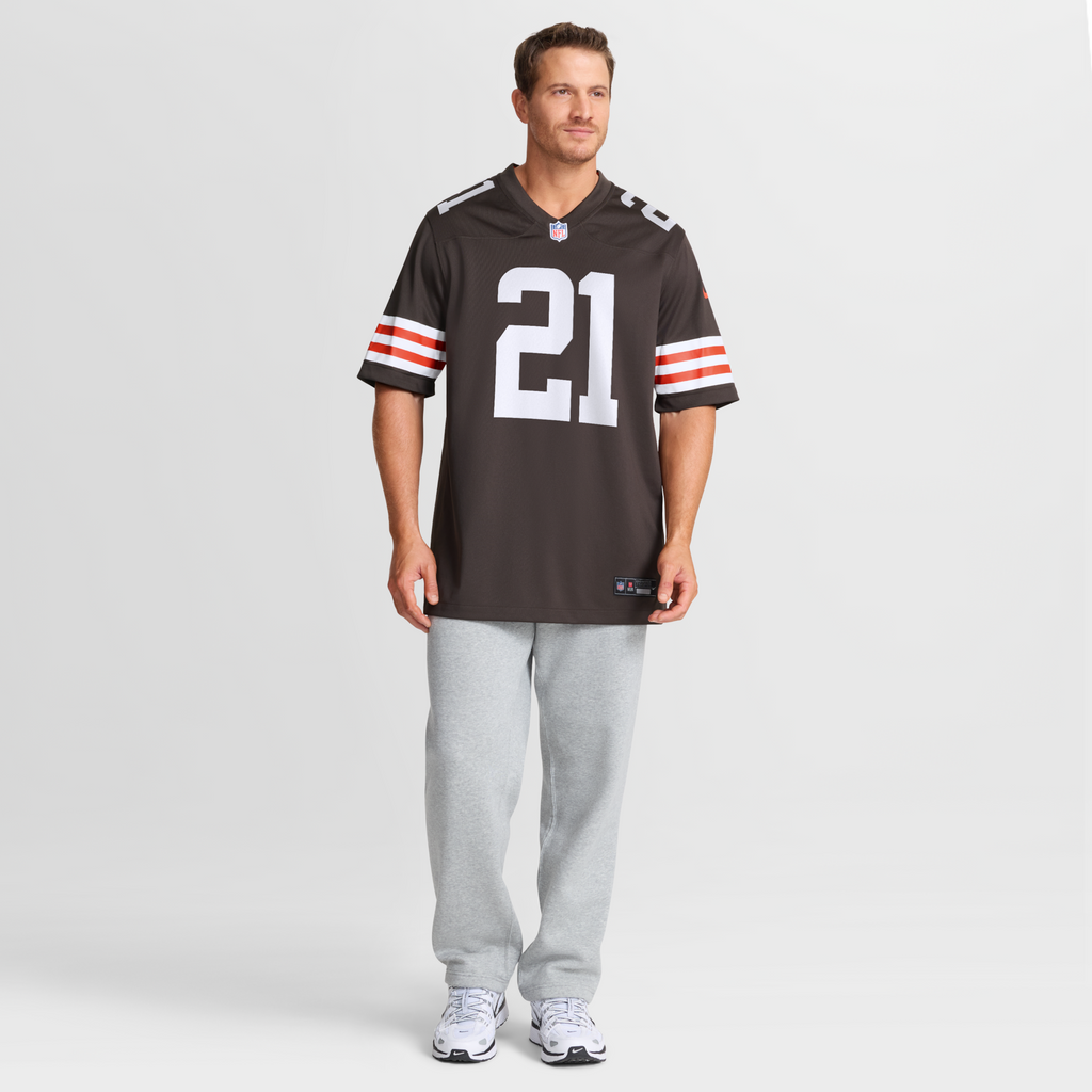Cleveland Browns Denzel Ward Brown Player Game Jersey