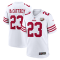 San Francisco 49ers Christian McCaffrey White 80th Anniversary Game Jersey
