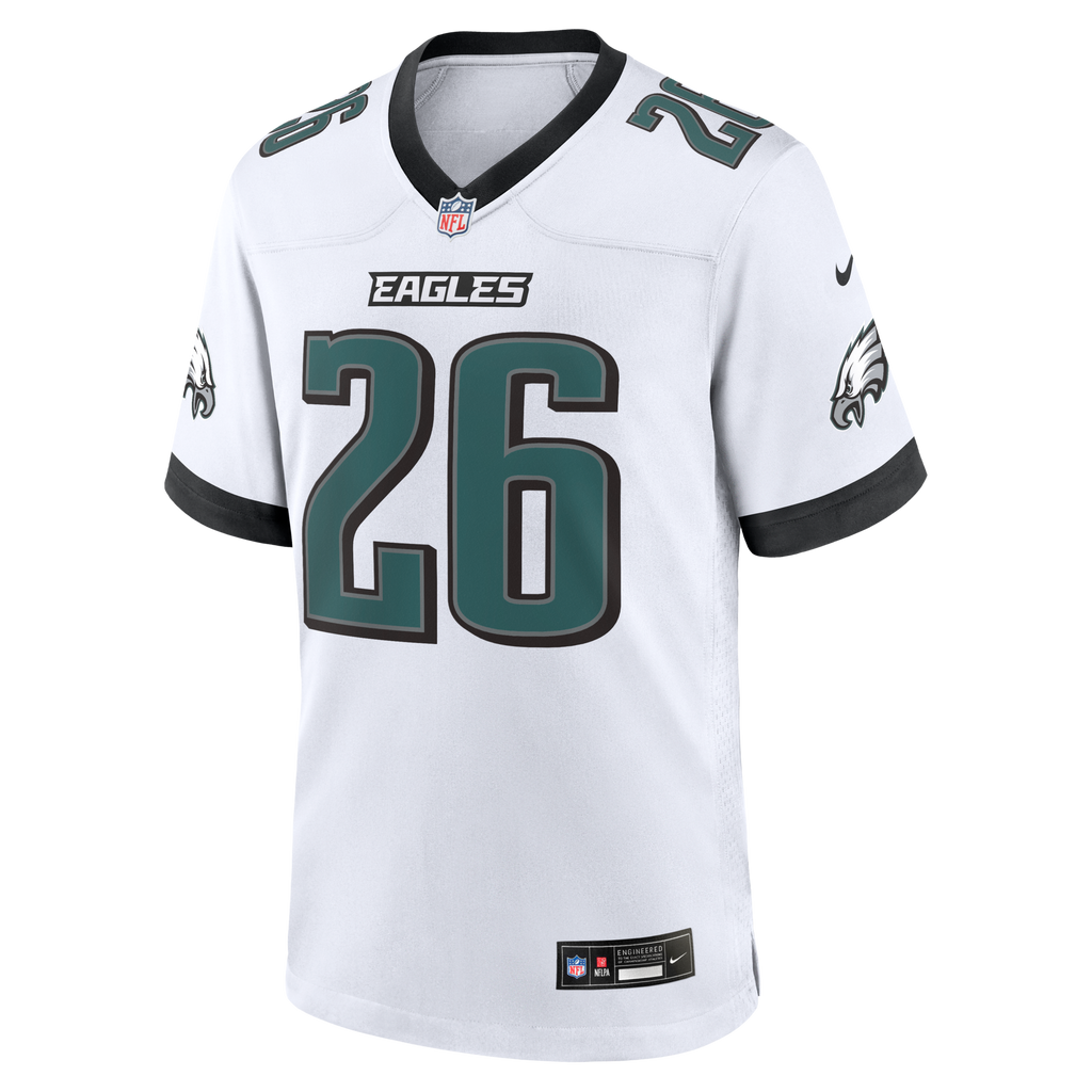 Philadelphia Eagles Saquon Barkley White Game Jersey