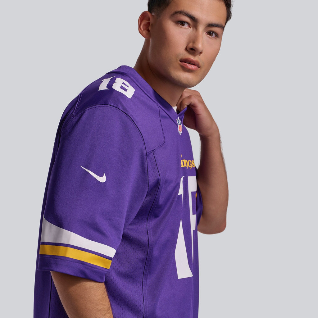 Minnesota Vikings Justin Jefferson Purple Player Game Jersey