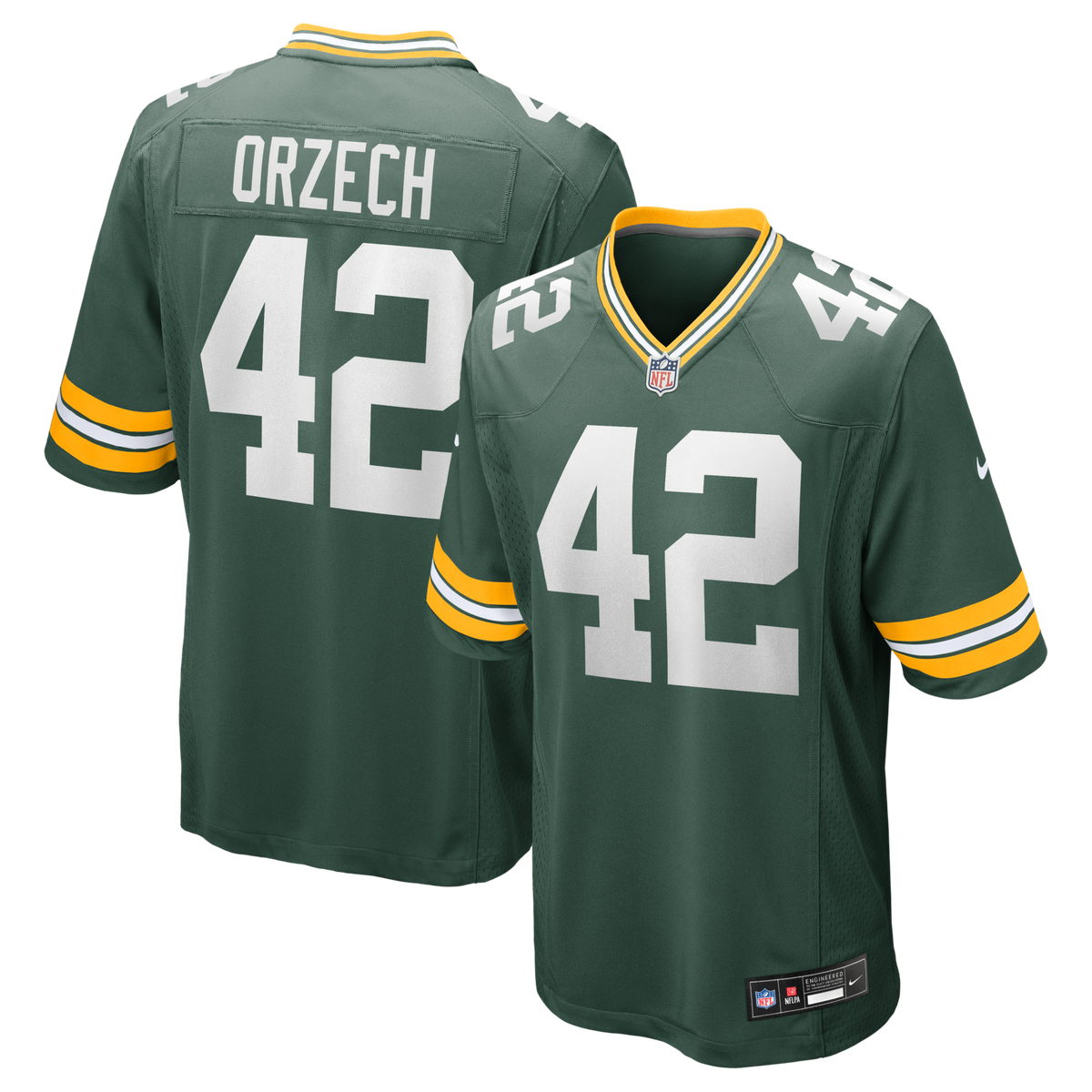 Green Bay Packers Matt Orzech Green Game Jersey