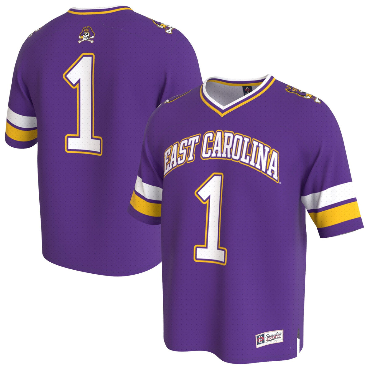 ECU Pirates Lightweight Collegiate Football Fashion Jersey - Purple