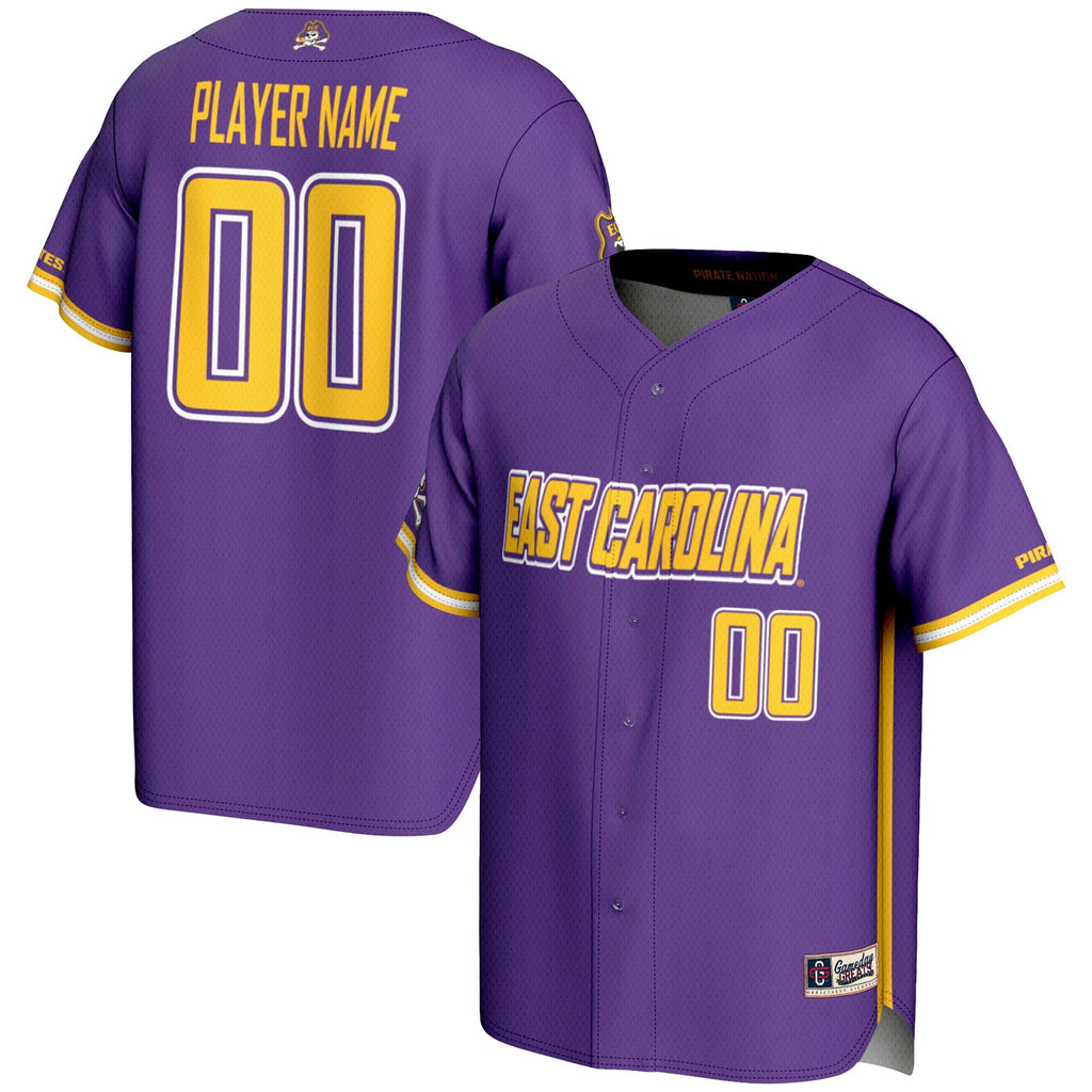 ECU Pirates NIL Pick-A-Player Lightweight Baseball Jersey - Purple