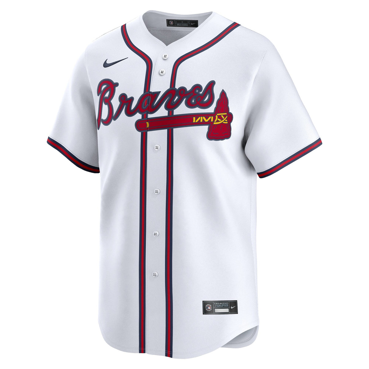 Atlanta Braves White Home Limited Custom Jersey