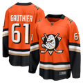 Anaheim Ducks Cutter Gauthier Orange Home Breakaway Jersey