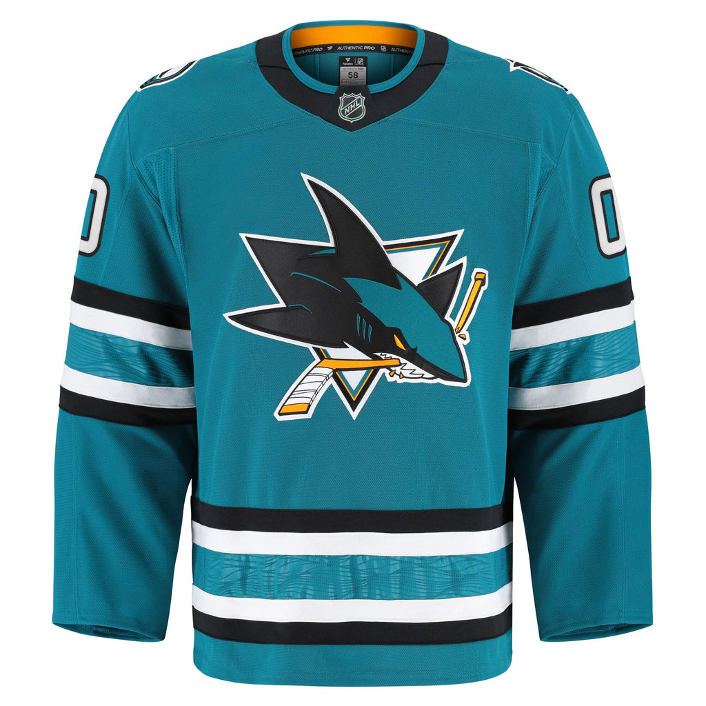 San Jose Sharks Teal Home Authentic Pro Custom Jersey