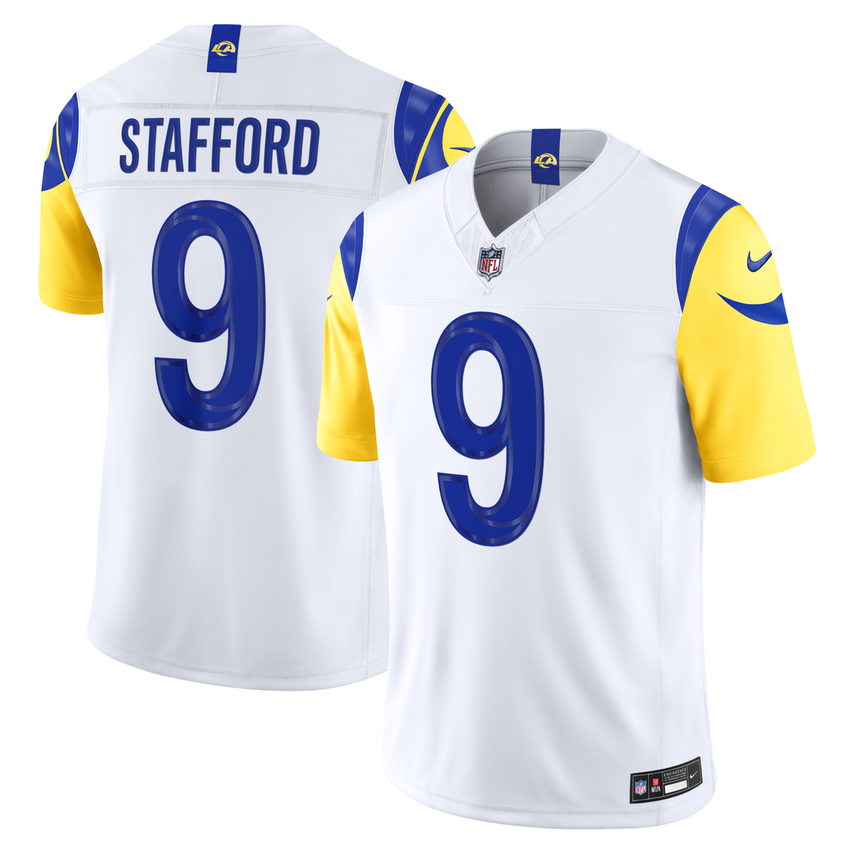 Los Angeles Rams Matthew Stafford White Vapor F.U.S.E. Stitched Limited Jersey