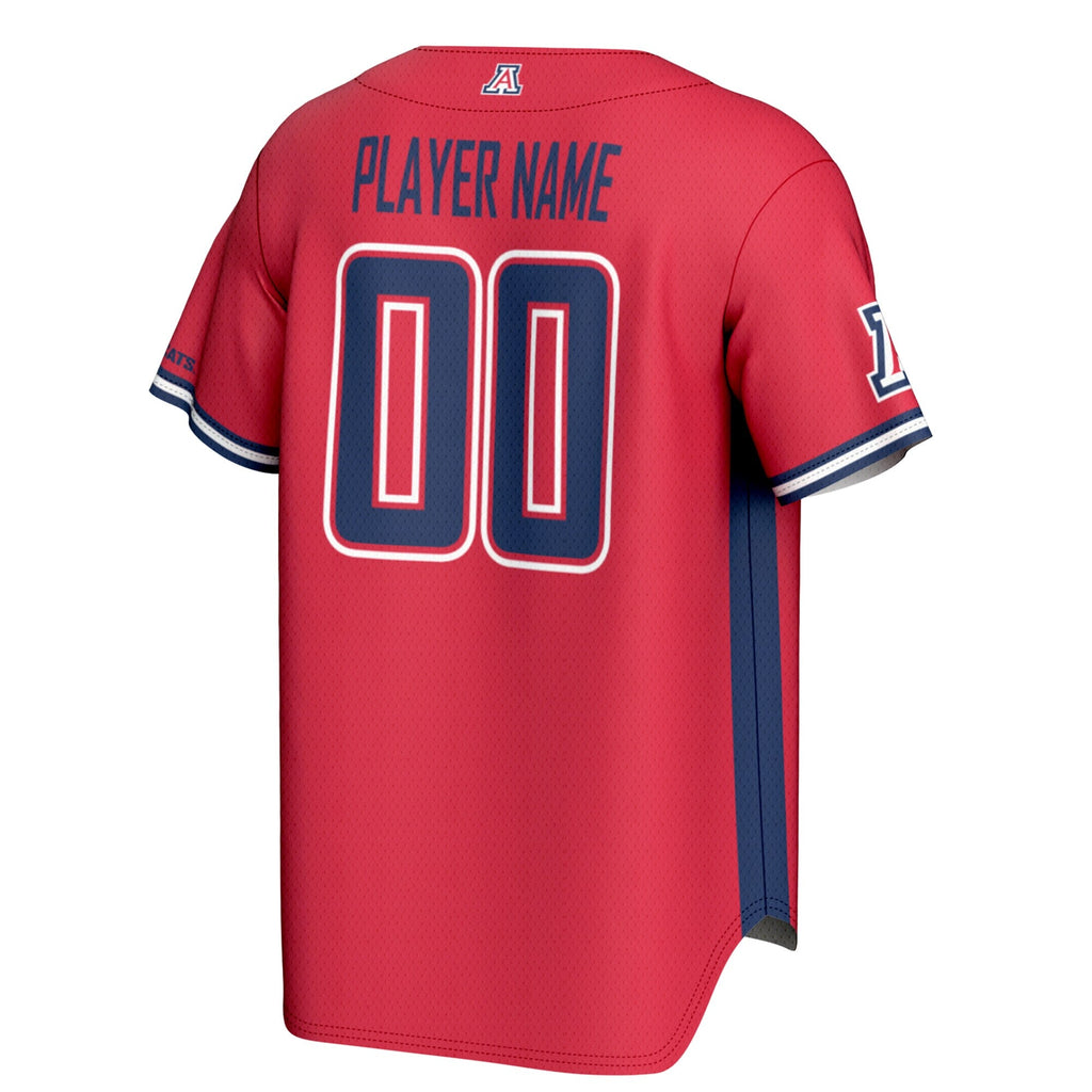 Arizona Wildcats NIL Pick-A-Player Lightweight Baseball Jersey - Red