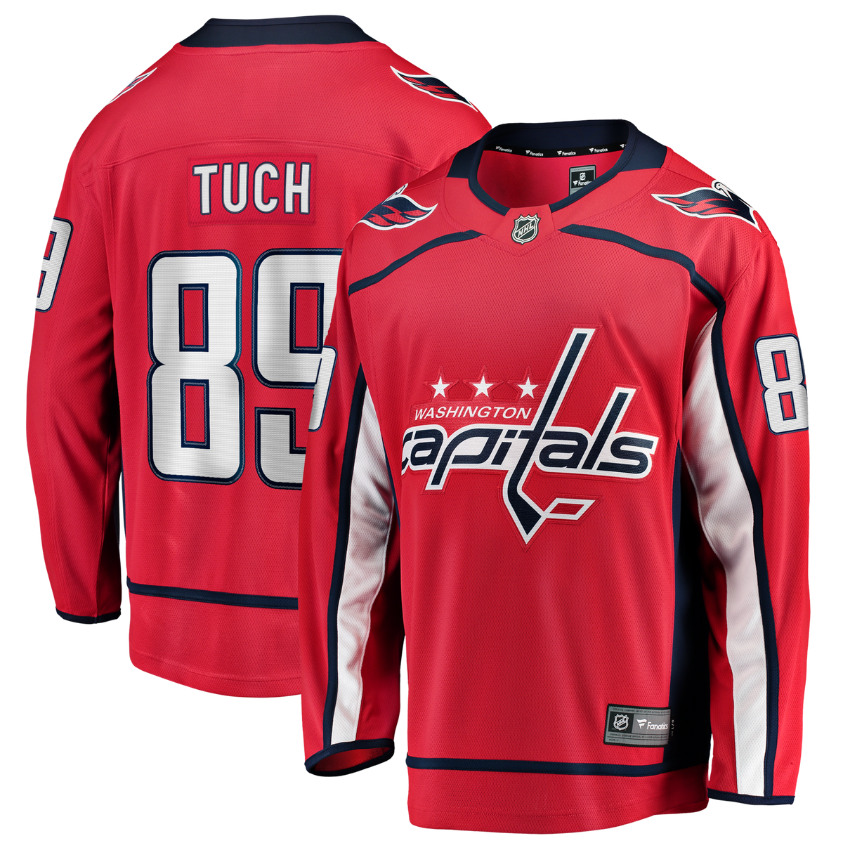 Washington Capitals Alex Tuch Red Home Breakaway Jersey