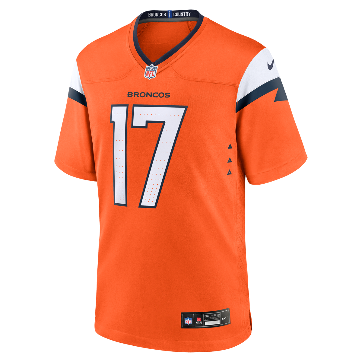 Denver Broncos Jaylen Waddle Orange Game Jersey