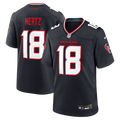 Houston Texans Graham Mertz Navy Team Game Jersey