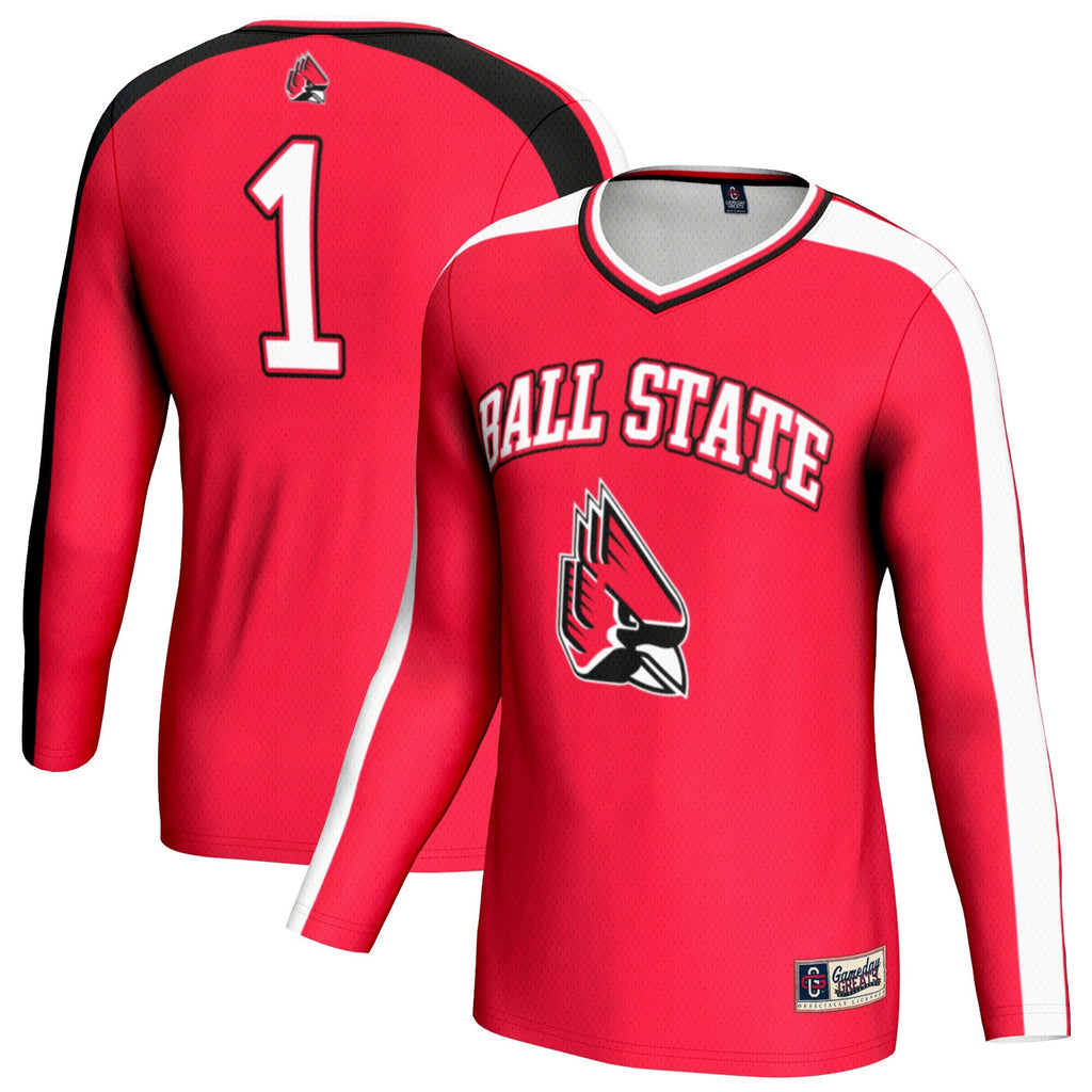 Ball State Cardinals #1 Lightweight Volleyball Fashion Jersey - Cardinal