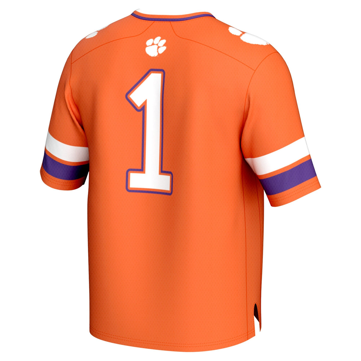 #1 Clemson Tigers Lightweight Collegiate Football Fashion Jersey - Orange