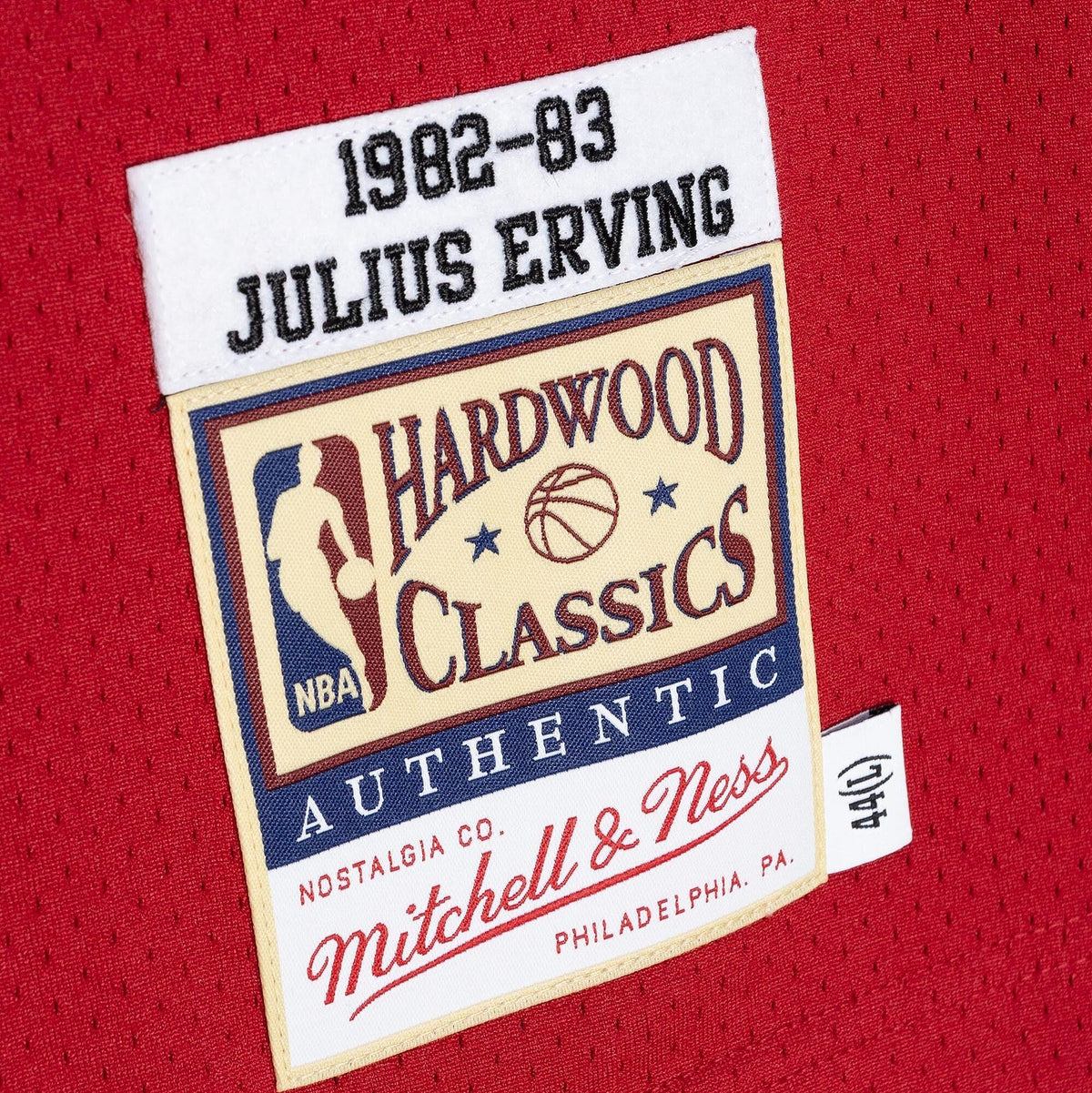 Philadelphia 76ers Julius Erving 82-83 Authentic Road Jersey - Scarlet