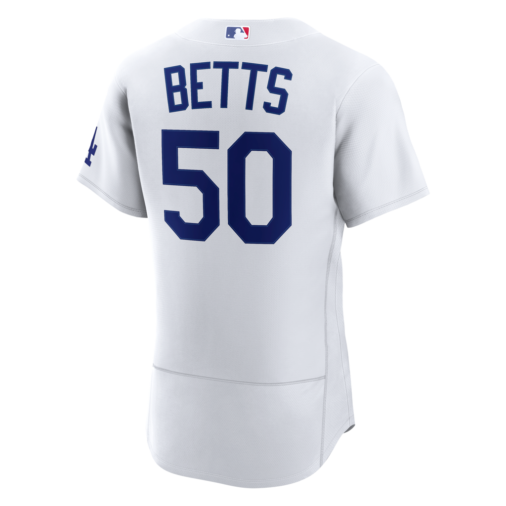 Los Angeles Dodgers Mookie Betts White Home Authentic Jersey