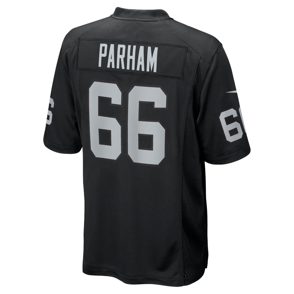 Las Vegas Raiders Dylan Parham Black Game Player Jersey