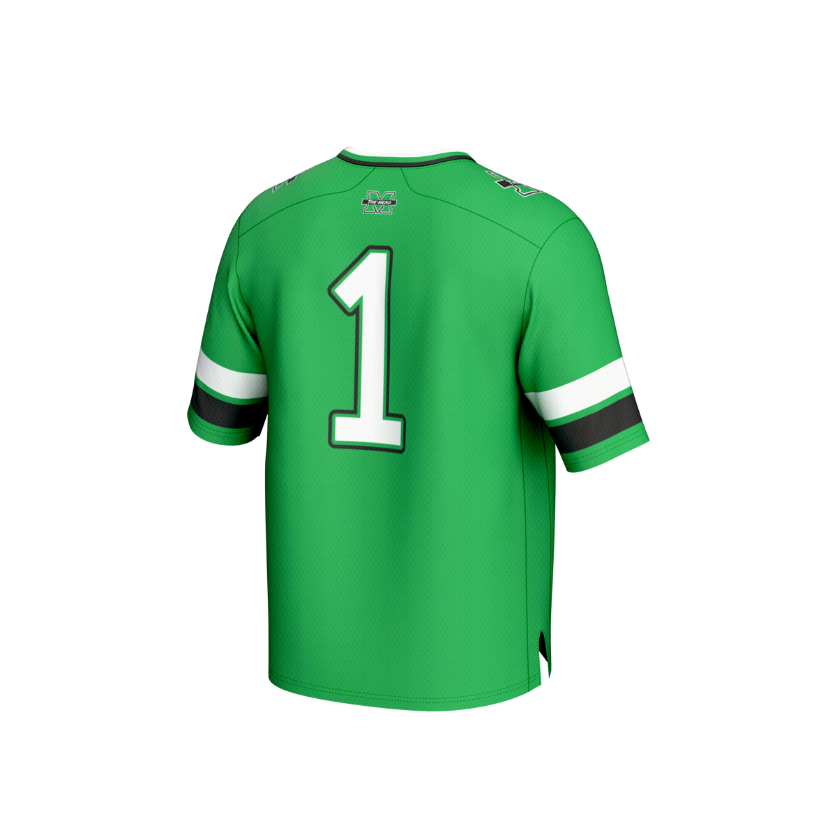 #1 Marshall Thundering Herd Lightweight Collegiate Football Fashion Jersey - Kelly Green