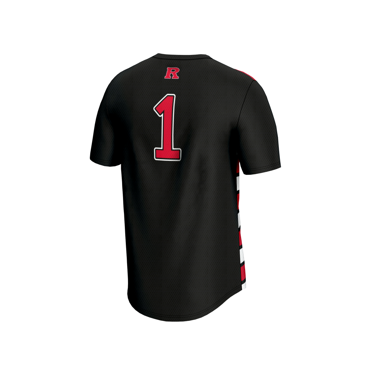 #1 Rutgers Scarlet Knights Lightweight Soccer Fashion Jersey - Black