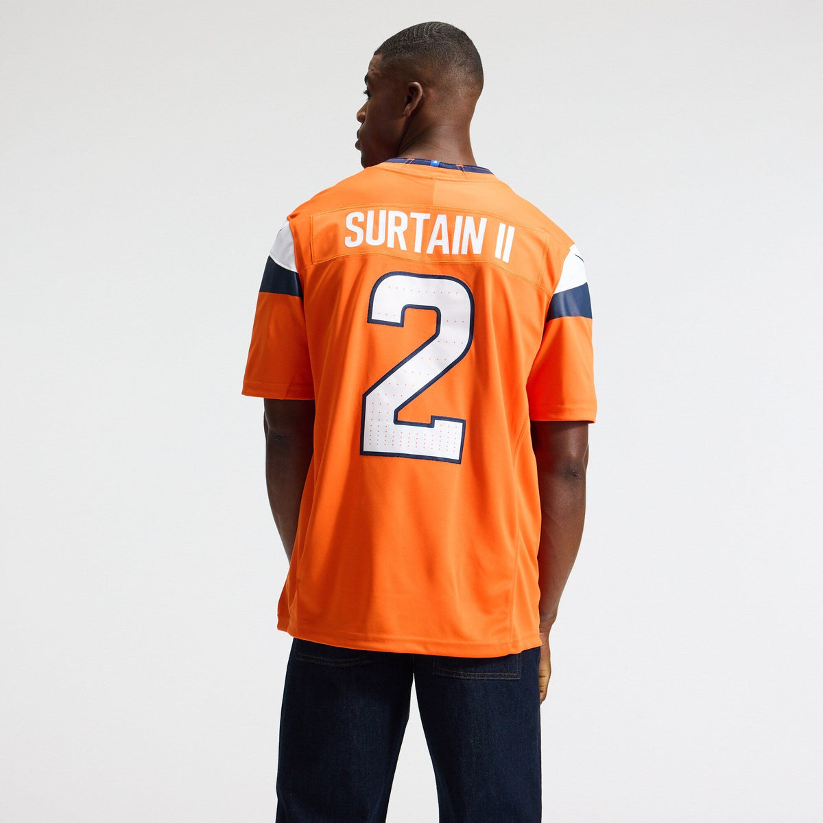 Denver Broncos Patrick Surtain II Orange Team Vapor F.U.S.E. Stitched Limited Jersey