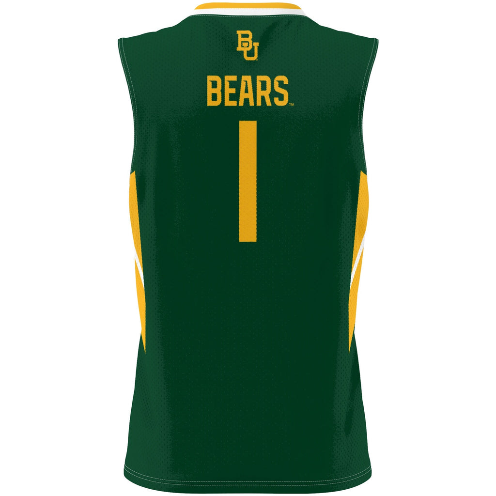 #1 Baylor Bears Lightweight Basketball Jersey - Green