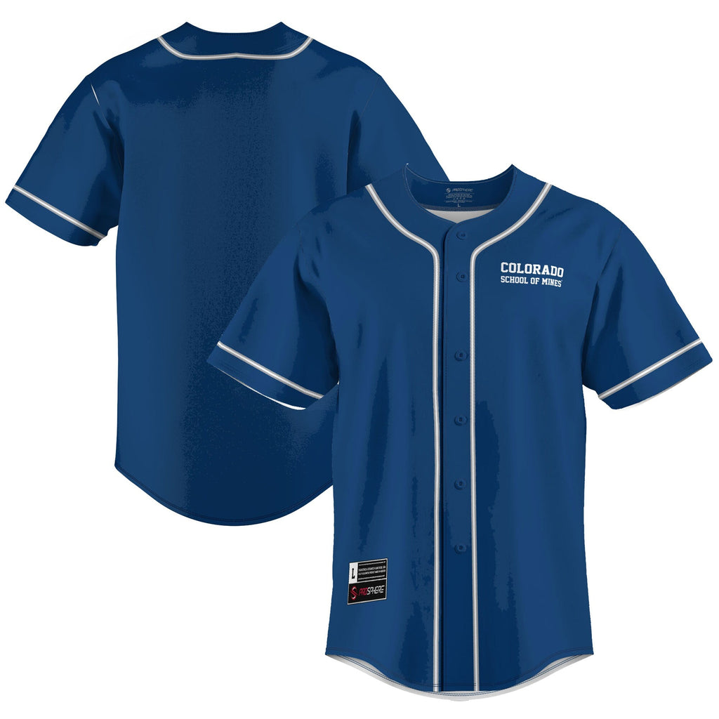 Colorado School of Mines Orediggers Lightweight Baseball Jersey - Blue