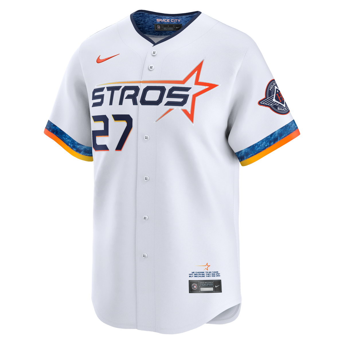 Houston Astros Jose Altuve White 2025 City Connect Limited Player Jersey