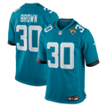 Jacksonville Jaguars Montaric Brown Teal Game Player Jersey