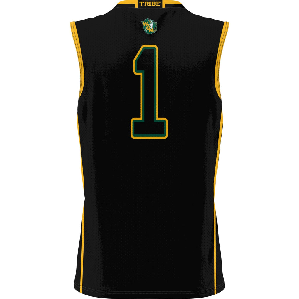 #1 William & Mary Tribe Lightweight Basketball Jersey - Black