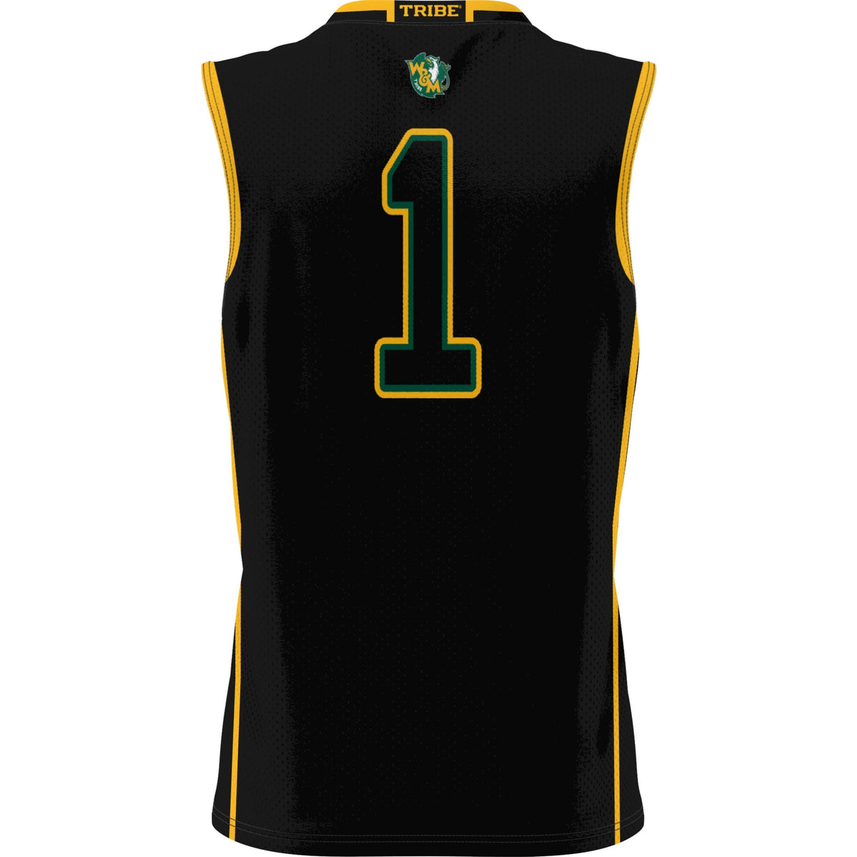 #1 William & Mary Tribe Lightweight Basketball Jersey - Black
