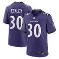 Baltimore Ravens Ryan Eckley Purple Team Game Jersey