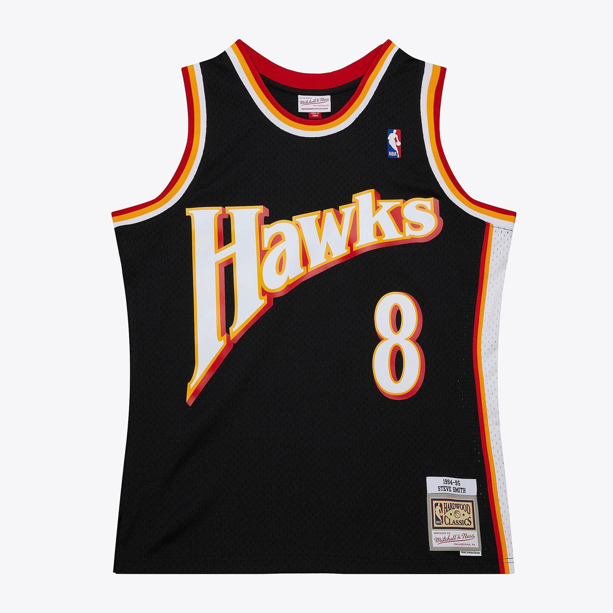 Atlanta Hawks Steve Smith 1994 Dark Authentic Jersey - Black