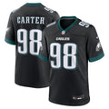 Philadelphia Eagles Jalen Carter Black Alternate Game Player Jersey
