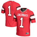 #1 Cincinnati Bearcats Lightweight Football Fashion Jersey - Red