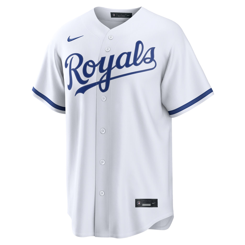 Kansas City Royals White Home Replica Custom Jersey