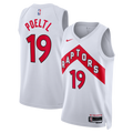 Toronto Raptors Association Edition Swingman Jersey - White - Jakob Poeltl