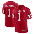 San Francisco 49ers Ricky Pearsall Scarlet 80th Anniversary Game Jersey