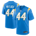 Los Angeles Chargers Scott Matlock Powder Blue Team Game Jersey