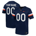 Virginia Cavaliers Custom Football Game Jersey - Navy