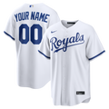 Kansas City Royals White Home Replica Custom Jersey