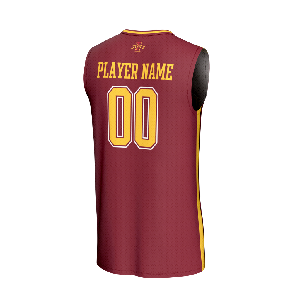 Iowa State Cyclones Lightweight Collegiate Basketball NIL Pick-A-Player Fashion Jersey - Cardinal