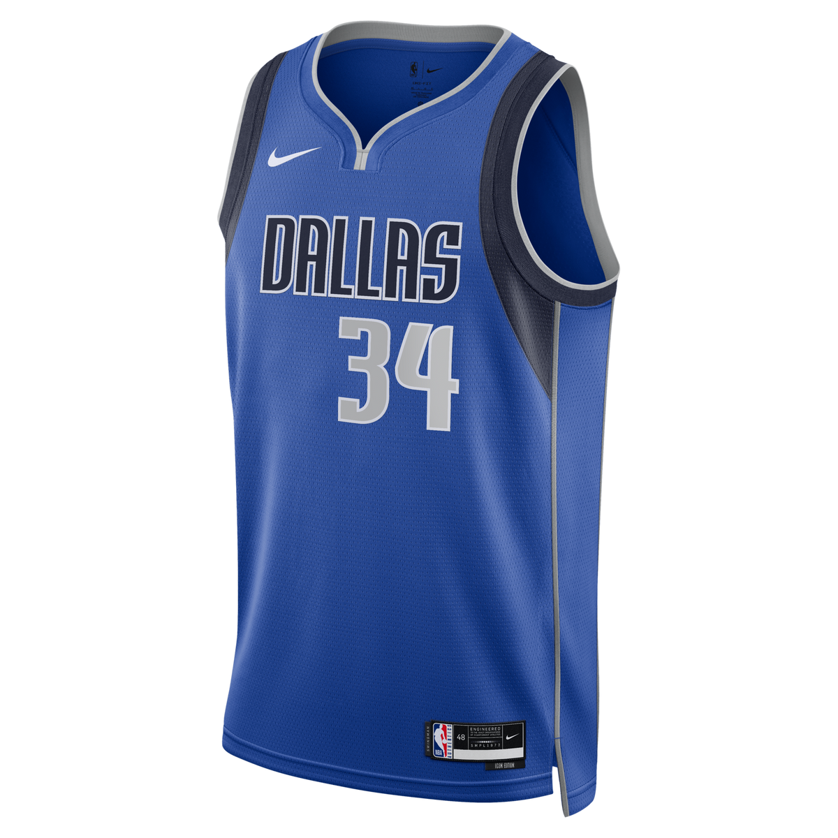 Dallas Mavericks Icon Edition Swingman Jersey - Blue - Santi Aldama