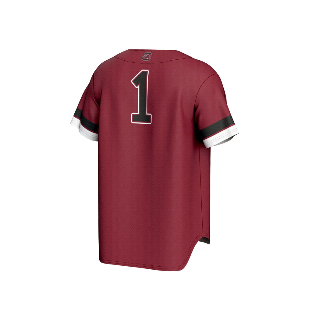 South Carolina Gamecocks Pick-A-Player Baseball Fashion Jersey - Garnet