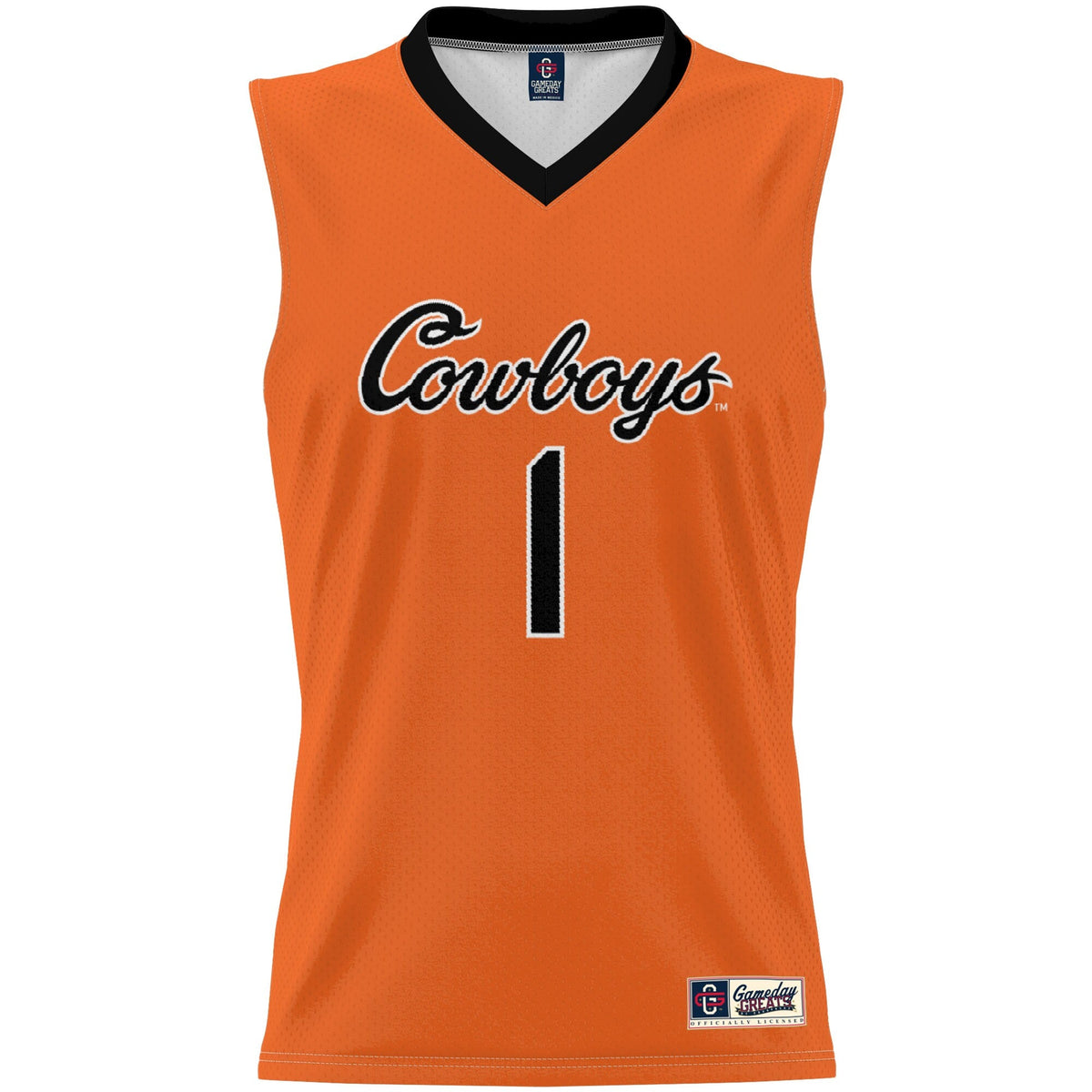 #1 Oklahoma State Cowboys Lightweight Basketball Jersey - Orange