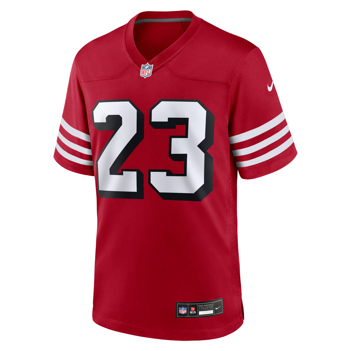 San Francisco 49ers Christian McCaffrey Scarlet Alternate Game Player Jersey