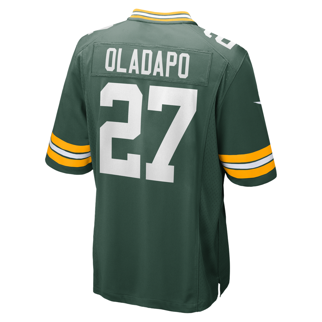 Green Bay Packers Kitan Oladapo Green Game Jersey