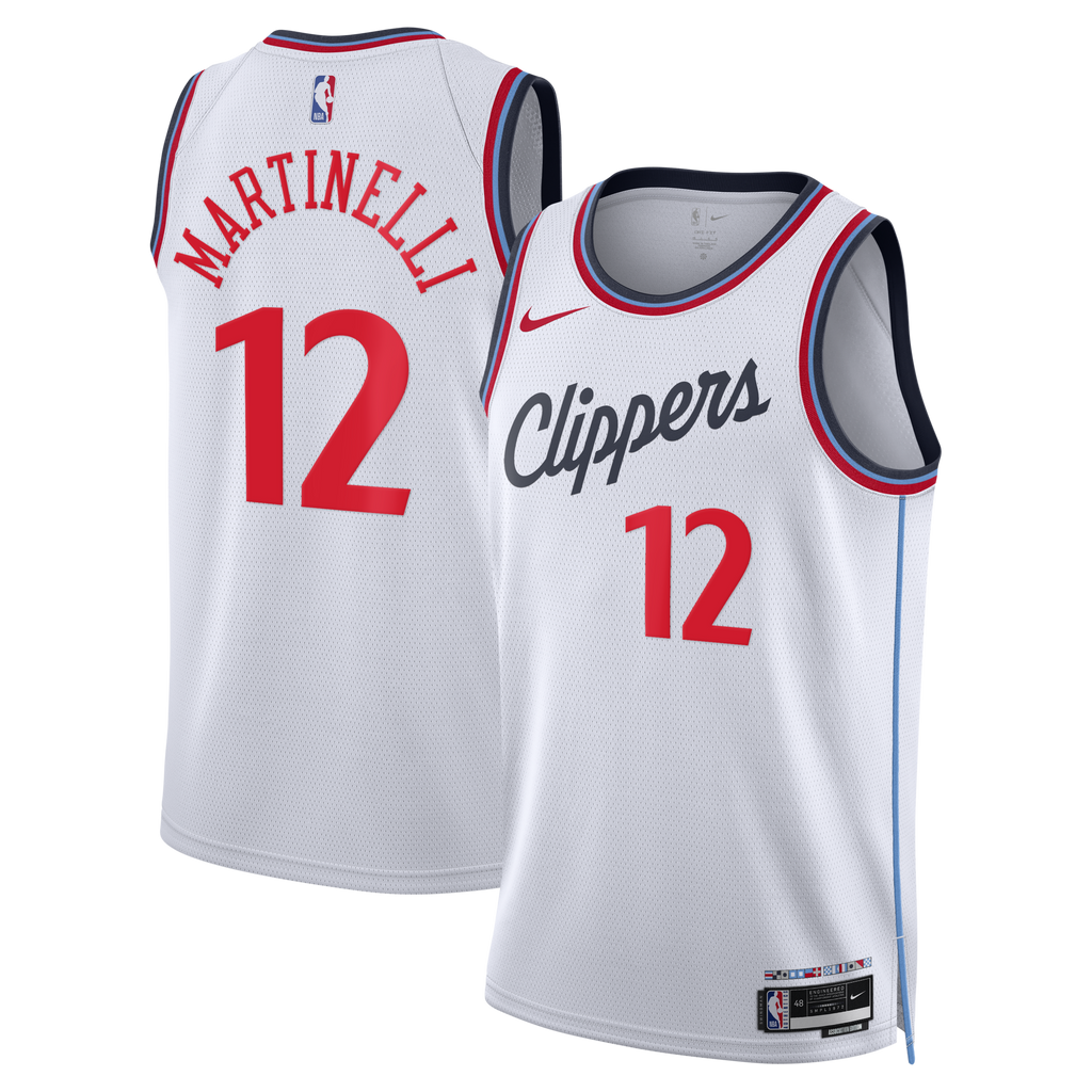 Los Angeles Clippers Replica Association Edition Swingman Jersey - White - Nick Martinelli