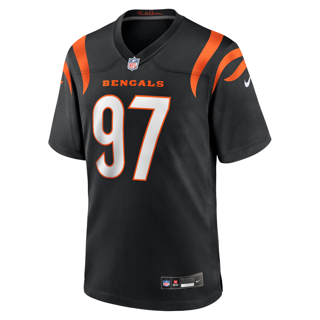Cincinnati Bengals Dexter Lawrence II Black Game Jersey