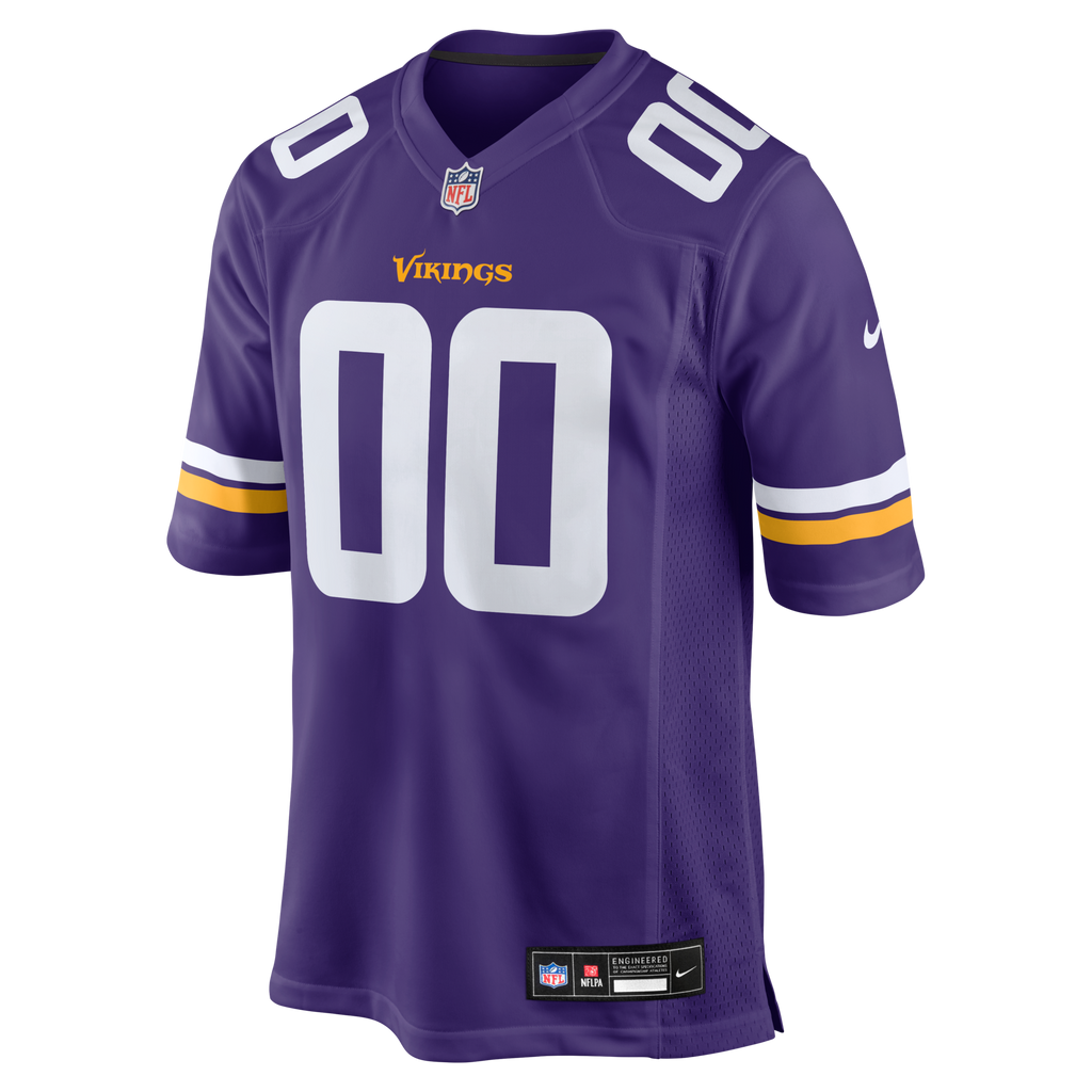 Minnesota Vikings Purple Custom Game Jersey